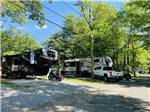 A row of gravel RV sites at GENTILE'S CAMPGROUND - thumbnail