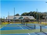 The blue pickleball courts at SUNKISSED VILLAGE RV RESORT - thumbnail