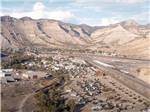 Aerial view over entire campground at CASTLE GATE RV PARK & CAMPGROUND - thumbnail