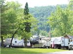 Motorhomes parked in campsites at GATEWAY TO THE SMOKIES RV PARK & CAMPGROUND - thumbnail