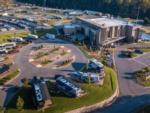 Aerial shot of sites and entrance area at The Ridge Outdoor Resort - thumbnail