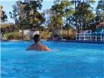 Man swimming in pool at MADISON RV & GOLF RESORT - thumbnail