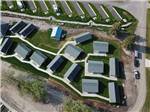 An aerial view of the waterfront cabins at BIG ARM RESORT & CASINO - thumbnail