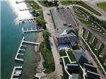 An aerial view of the boat slips at BIG ARM RESORT & CASINO - thumbnail