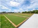 A row of lawn bowling courts at BONITA TERRA - thumbnail