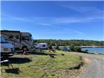 A gravel road in front of the RV sites at JAGGARS POINT OCEANFRONT CAMPGROUND RESORT - thumbnail