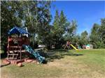 The playground equipment at JAGGARS POINT OCEANFRONT CAMPGROUND RESORT - thumbnail