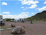 A large rock next to an RV site at DAVIS MOUNTAIN RV PARK - thumbnail