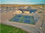 An aerial view of the pickleball courts at RIVER SANDS RV RESORT - thumbnail