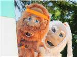 A couple of life-size mascots at MAYFIELD LAKE RV RESORT AND MARINA - thumbnail