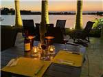 Romantic table seating at CRYSTAL LAKE RV RESORT - thumbnail