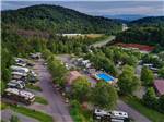 Aerial view over campground at THE GREAT OUTDOORS RV RESORT - thumbnail