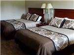 Two beds in the motel room at BEYONDER RESORT CAJUN MOON - thumbnail