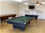 The pool table in the rec room at BEYONDER RESORT CAJUN MOON - thumbnail