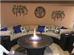 Inside lodge with beautiful fire pit at DESERTSCAPE - thumbnail