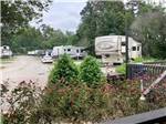 A row of trailers parked in sites at EAGLE'S LANDING RV PARK - thumbnail