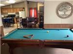 The pool table in the rec room at EAGLE'S LANDING RV PARK - thumbnail