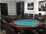 Poker table in lounge room at DE ANZA RV RESORT - thumbnail