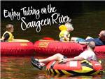 People floating down the river at SAUGEEN SPRINGS RV PARK - thumbnail