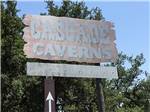 The main entrance sign at CASCADE CAVERNS & CAMPGROUND - thumbnail