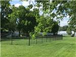 A fenced in grassy area at THE LANDING POINT RV PARK - thumbnail