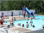 Families swimming in the pool at STATELINE CAMPRESORT & CABINS - thumbnail