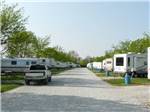 Road with campers in campsites at NEW VISION RV PARK - thumbnail
