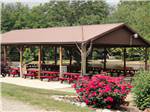 Pavilion with picnic tables at ARROWHEAD CAMPGROUND - thumbnail