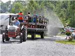 Wagon ride at TWIN GROVE RV RESORT & COTTAGES - thumbnail