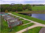 An aerial view of the rental cottages at MILL CREEK RANCH RESORT - thumbnail