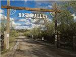 Sign leading into campground resort at ROSE VALLEY RV RANCH & CASITAS - thumbnail