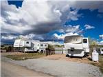 A couple of fifth wheel trailers at ROSE VALLEY RV RANCH & CASITAS - thumbnail