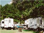 A couple of camping trailers at LAKESIDE RV RESORT BY RJOURNEY - thumbnail