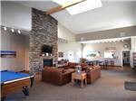 Pool table in game room at SPARKS MARINA RV PARK - thumbnail