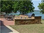 BBQ area with sink and table at SUNSET POINT ON LAKE LBJ - thumbnail