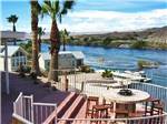 A fire pit overlooking the river at COLORADO RIVER OASIS RESORT - thumbnail