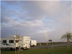 A rainbow over the RV sites at KIT FOX RV PARK - thumbnail