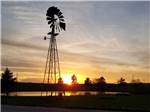 The windmill at sunset at FISHBERRY CAMPGROUND - thumbnail