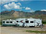 Big rig and trailer parked in sites at YELLOWSTONE VALLEY INN & RV PARK - thumbnail