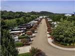 Bird's eye view of campground and road  at TWO RIVERS LANDING RV RESORT - thumbnail