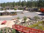 Aerial view of the office and motel rooms at CANYON MOTEL & RV PARK - thumbnail