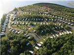 Overhead view of campground and water at CAMPING POKEMOUCHE - thumbnail