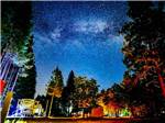 Trailers parked under the starlight at LONE MOUNTAIN RESORT - thumbnail