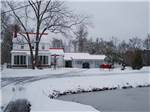 The main building in the snow at CHESAPEAKE CAMPGROUND - thumbnail