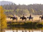 A group of people riding horses at EXPO CENTER RV PARK - thumbnail