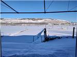 Banks Lake in the winter at COULEE PLAYLAND - thumbnail