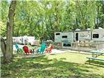 RVs and trailers at campground at LAKELAND CAMPING RESORT - thumbnail