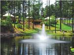 A fountain in the lake at NORMANDY FARMS FAMILY CAMPING RESORT - thumbnail