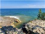 Looking at the ocean from the cliffs nearby at HTR DOOR COUNTY - thumbnail