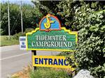 The front entrance sign at TIDEWATER CAMPGROUND - thumbnail